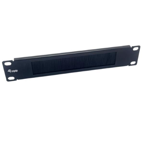 EQUIP 10" BRUSH PANEL 1U, BLACK